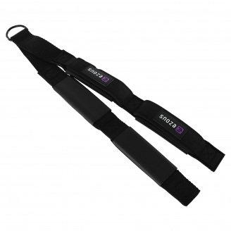 Канат для тяги на трицепс с двойным хватом EZOUS F-09-E SOFT TRICEP ROPE 65х5 см Черный
