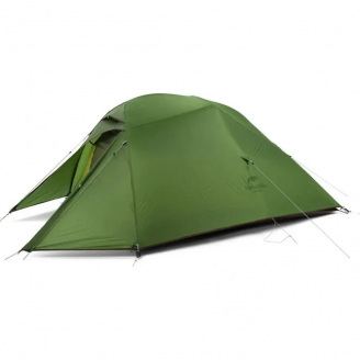 Палатка Naturehike Cloud Up 3 Updated NH18T030-T 20D трехместная 300x180х110 см Зеленый (1047-6927595765685)