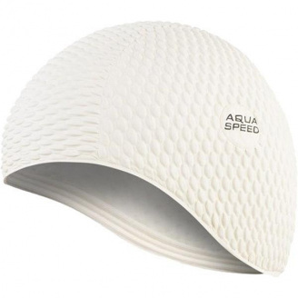 Шапочка для плавания Aqua Speed Bombastic Белый One Size (1000-104-05)