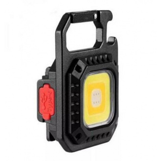 Фонарь-брелок аккумуляторный c карабином Rablex RB439 60 ​​мм Black