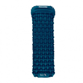 Коврик надувной Naturehike CNK2300DZ0001 с подголовником 198х59х6.5 см Темно-синий (1047-6976023929496)