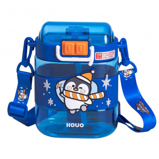 Детская бутылка для воды YIWU Dodo Penguin 560 мл Синий (HP-14-36BL)