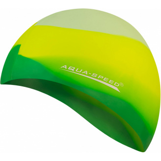 Шапочка для плавания Aqua Speed Bunt Зелено-желтый One Size (1000-113-72)