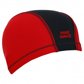 Шапочка для плавания текстильная MadWave Lycra DUOTONE M052702 Красный