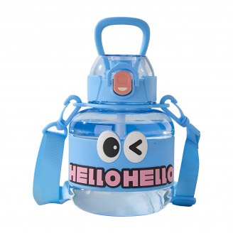 Детская бутылка для воды YIWU Hello-Hello 680 мл Голубой (HP-14-46BL)