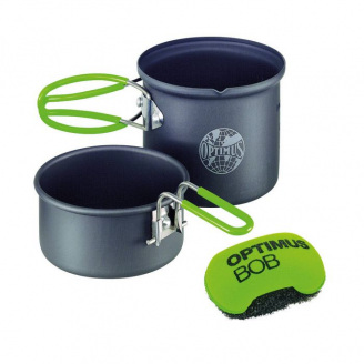 Котелок с крышкой-сковородкой Optimus Terra Solo Cookset 0.6 л Серый (1017-8020708)
