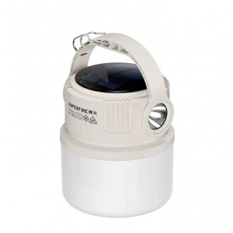 Фонарь кемпинговый SuperFire Solar T22 300 Lumen IP44 Белый (2507744603)
