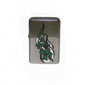 Зажигалка бензиновая STAR CLOVER Silver (23565STAR)