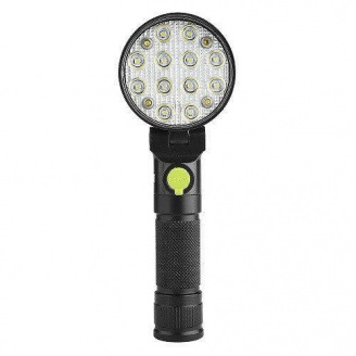 Светодиодный фонарь аккумуляторный на магните 12 LED 3 режима + RGB BLX3