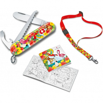 Набор подарочный детский Victorinox My First Children Set Animal Edition Parrot нож 84 мм/9 функций (0.2373.E3)