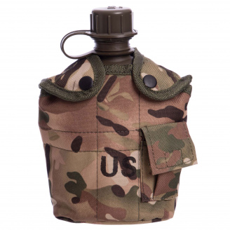 Фляга с котелком V-1л в чехле SP-Sport TY-4834 Камуфляж Woodland