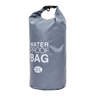 Водонепроницаемый гермомешок с плечевым ремнем SP-Sport Waterproof Bag 20л TY-6878-20 Серый