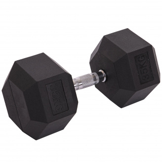 Гантель цельная шестигранная гексагональная Zelart TA-2679-35 35кг 1шт
