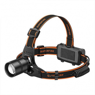 Фонарь налобный аккумуляторный масштабируемый SuperFire HL71 500 Lumen IP43 Black