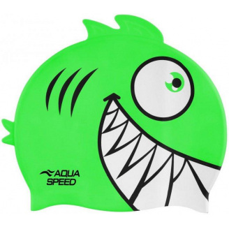 Шапка для плавания Aqua Speed Zoo Pirana One Size Салатовый (246-11)