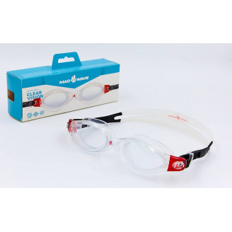 Очки для плавания MadWave CLEAR VISION M043106 Красный