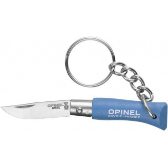 Ніж-брелок Opinel №2 (нерж-сталь) Блакитний (1013-204.65.18)