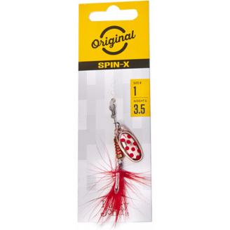 Блесна вращающаяся с бородкой LJ SPIN X ROUND 01 весом 3,5 г (цв.CR)