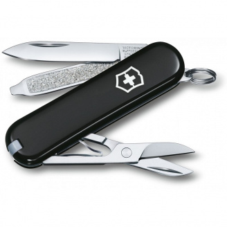 Складной нож Victorinox Classic SD 58 мм 7 функций Черный в блистере (0.6223.3B1)