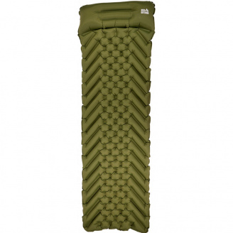 Каремат надувной Skif Outdoor Bachelor Ultralight 190х55х5 см Зеленый (1013-389.02.81)