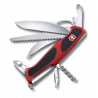 Швейцарский нож Victorinox RangerGrip 57 Черный с красным (0.9583.MC)