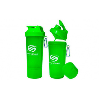 Шейкер planeta-sport 2-х камерный для спортивного питания Smart Shaker Slim FI-5054 Салатовый