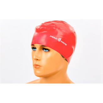 Шапочка для плавания MadWave SOLID SOFT M056502 Красный