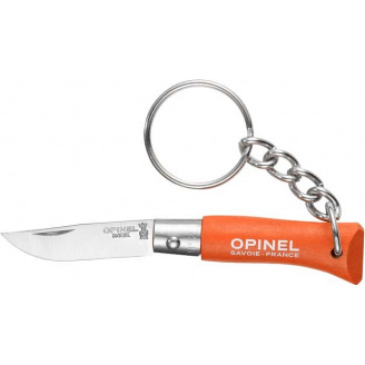Ніж-брелок Opinel №2 (нерж-сталь) Помаранчевий (1013-204.63.99)