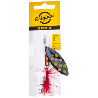 Блесна вращающаяся с бородкой LJ SPIN X LONG 04 весом 9 г (цв.BF)