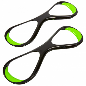 Лопатки-восьмерки для плавания MadWave Stroke Trainer M077001 L Черный-зеленый