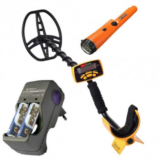 Металлоискатель Discovery Tracker RAIDER MD-6350 с аккумуляторам и зарядкой + gp pointer (JDKKF89FK)