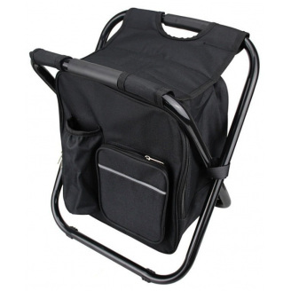 Стул - рюкзак складной 3в1 с термосумкой BackPack Черный