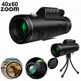 Монокуляр Panda Vision мощная подзорная труба с двойной фокусировкой монокль Панда 40x60 с треногой и клипсой для смартфона