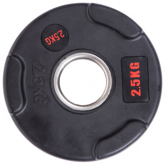 Блины диски обрезиненные LIFE FITNESS SC-80154B-2_5 2,5кг Черный