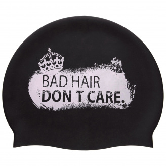 Шапочка для плавания MadWave DON'T CARE M055717 Черный