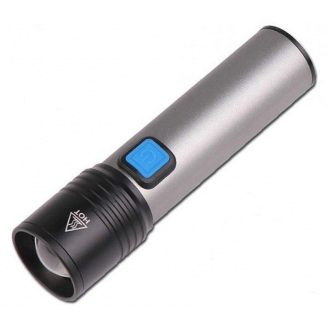 Фонарик ручной портативный RIAS K31 аккумуляторный USB Grey (3_02949)