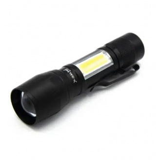 Ручной фонарь X-BALOG BL-513-XPE+COB zoom + microUSB + 3 режима