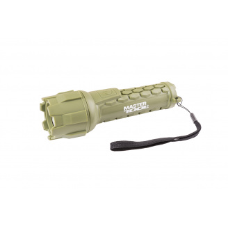 Фонарь водонепроницаемый MASTERTOOL 180х55 мм CREE LED IP66 2xAA PP+PVC 94-0802