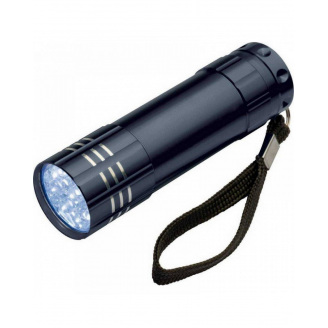 Карманный металлический светодиодный фонарик с батарейками No Brand 3R3 9 LED Light 3 AAA Черный