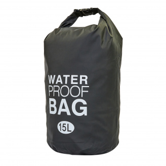 Водонепроницаемый гермомешок с плечевым ремнем SP-Sport Waterproof Bag 15л TY-6878-15 Черный