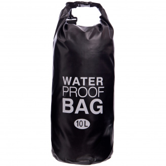 Водонепроницаемый гермомешок с плечевым ремнем SP-Sport Waterproof Bag 10л TY-6878-10 Черный