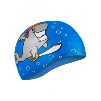 Шапка для плавания Aqua Speed KIDDIE Shark 1783 (142-Shark) синий Дет OSFM (5908217617835)