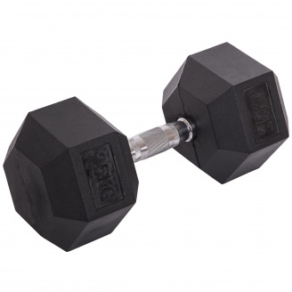 Гантель цельная шестигранная гексагональная Zelart TA-2679-25 25кг 1шт