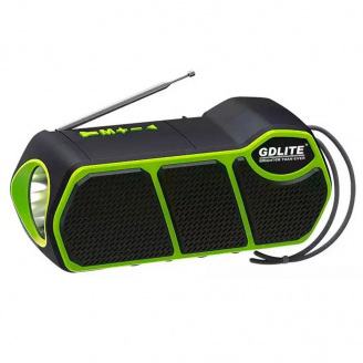 Фонарь переносной многофункциональный GDLite 11 с солнечной панелью FM+Bluetooth+PowerBank 1500 mAh