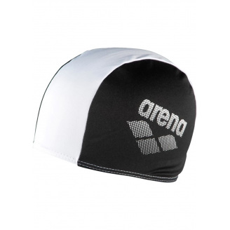 Шапка для плавания Arena POLYESTER II JR (002468-510) черный, белый Дет OSFM
