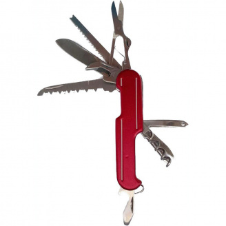 Мультитул нож ножницы пила штопор Skif 11 в 1 Red (10572-hbr)