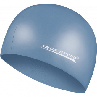 Шапка для плавания Aqua Speed MEGA 100-22 (100-22) синий металлик Уни (5908217635525)