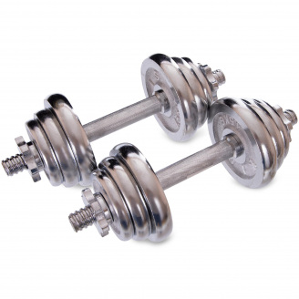 Гантели SP-Sport TA-80002-15 15кг Хром