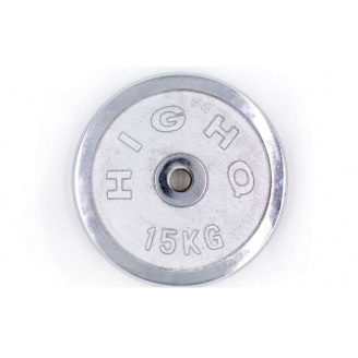 Блины диски хромированные HIGHQ SPORT ТА-1455 15кг Хром