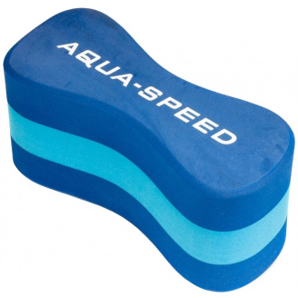 Колобашка для плавания Aqua Speed Junior 3 layers Pullbuoy 20 x 8 x 10 cм 6778 Синяя с голубым (149-01)